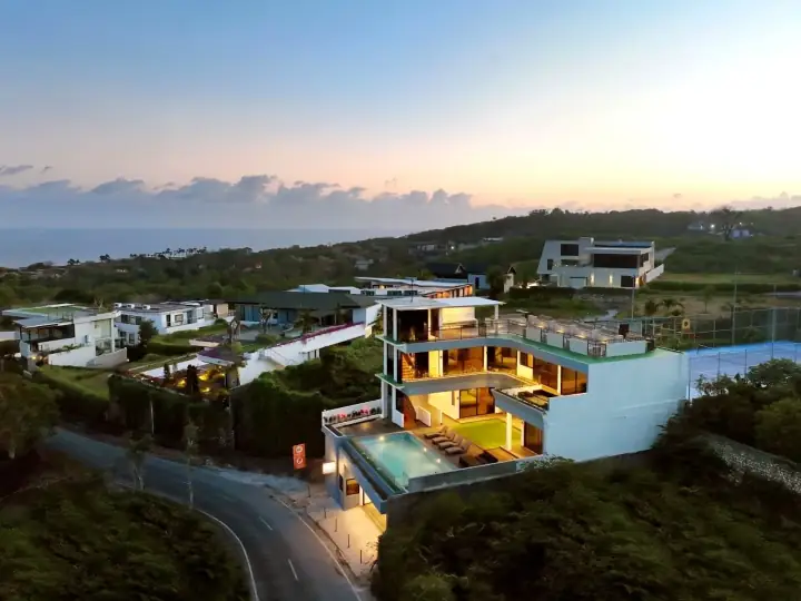 Villa Konnect à Bali, vue aérienne